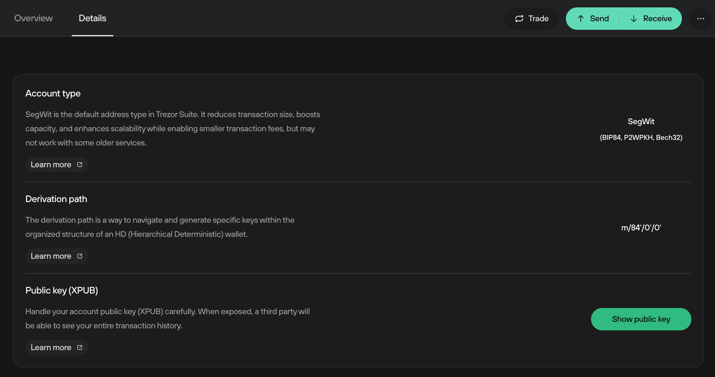 Trezor Suite derivation path.webp