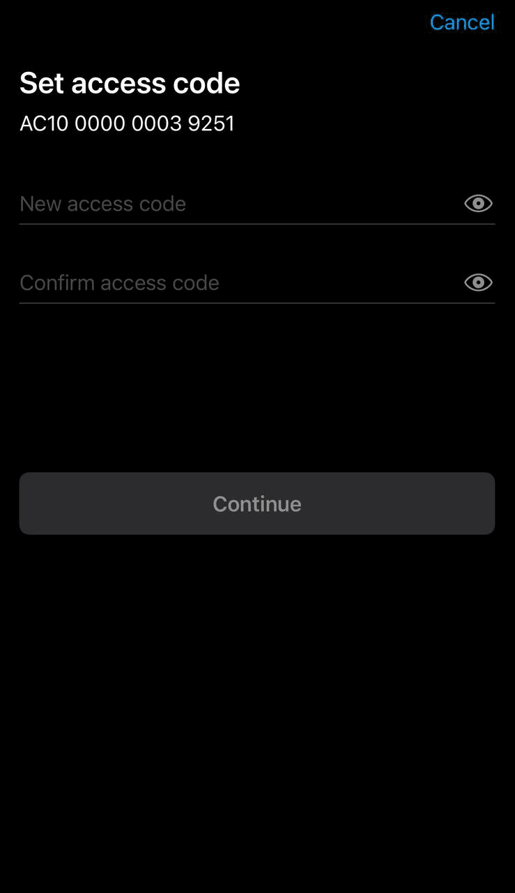 Tangem app UI IOS