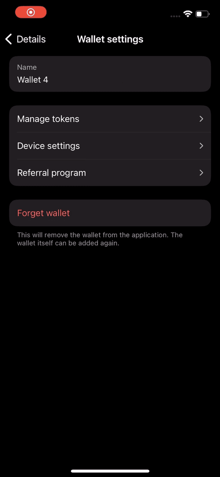 Tangem app UI IOS